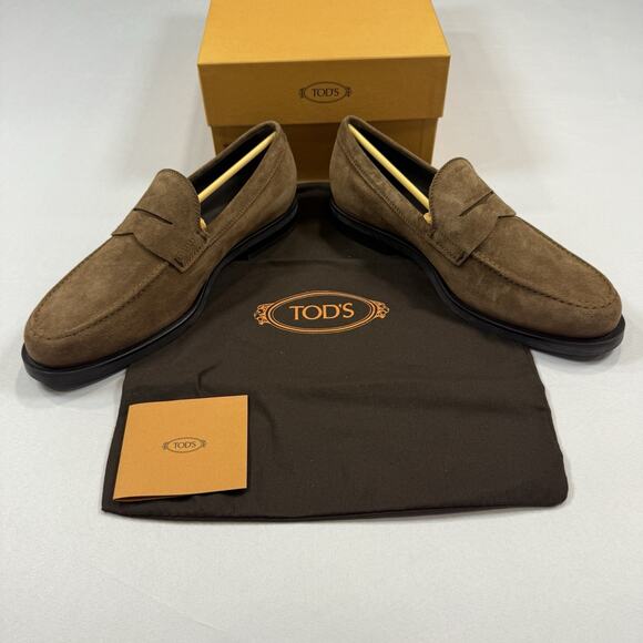 Tod’s MOCASSINO FORMAL SUEDE Loafer Size 7.5UK/9US New Receipt & Box MSRP $595 main image 7